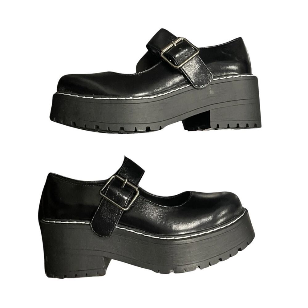 SODA Loaf Platform Mary Jane Chunky Shoes Size 8.5 Lug Sole Y2K Punk Grunge NWB